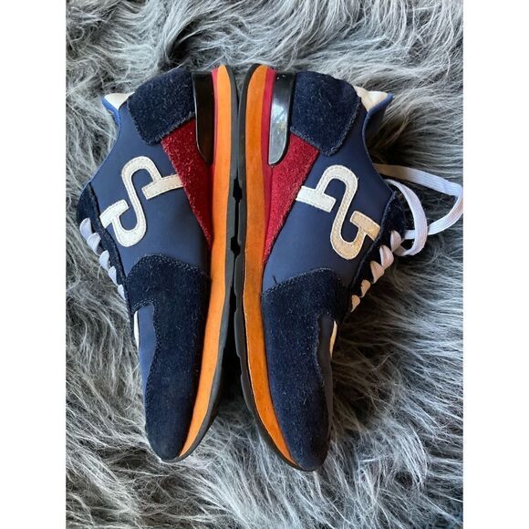 Opp France Designer
Lace-Up Suede Sneakers Blue Size 8 - Picture 4 of 11